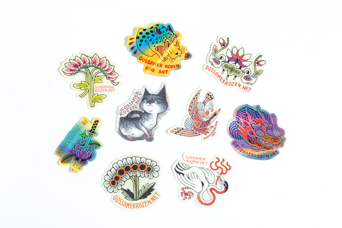Dragon Stickers // Holographic