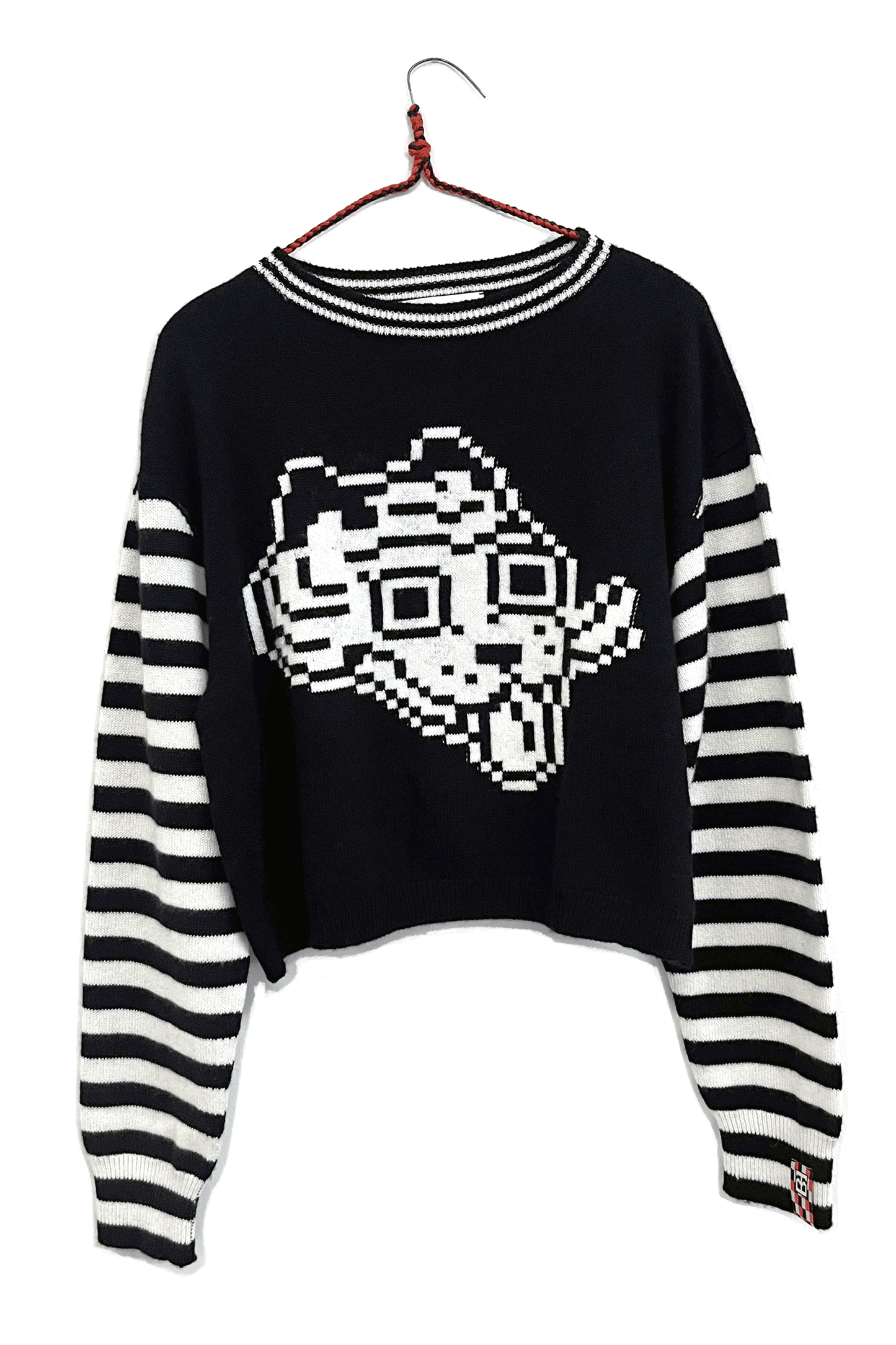 Tigerbob Cropped Sweater // Ink/Paper