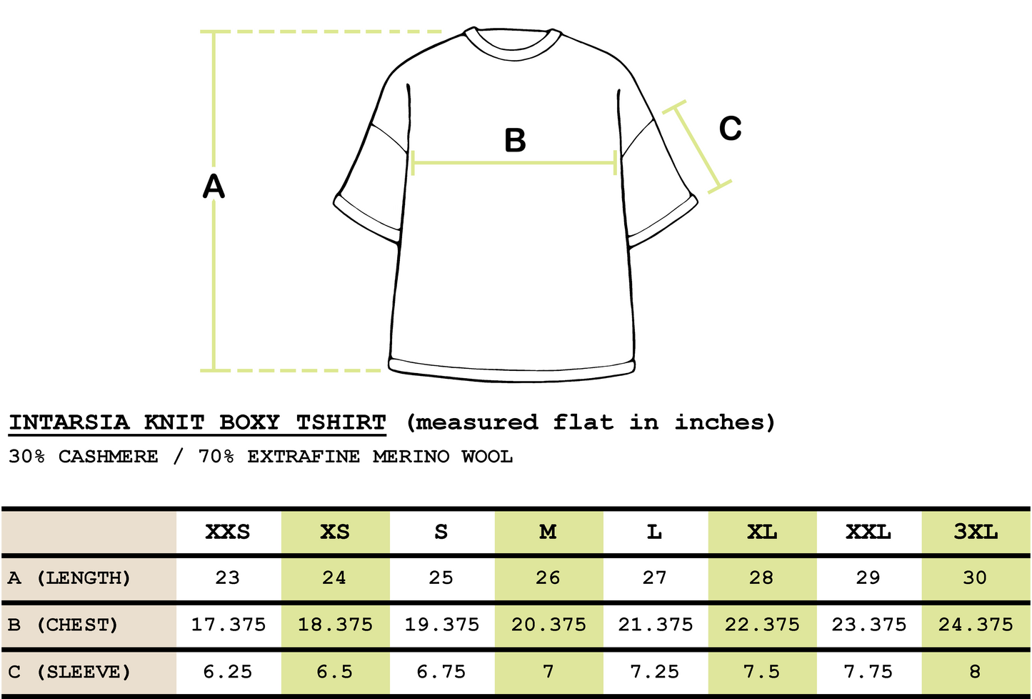 Intarsia Knit Boxy Tshirt // Bean/Frost