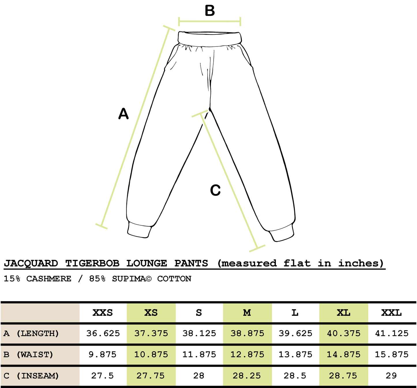 Jacquard Tigerbob Lounge Pants // Magma/Stone