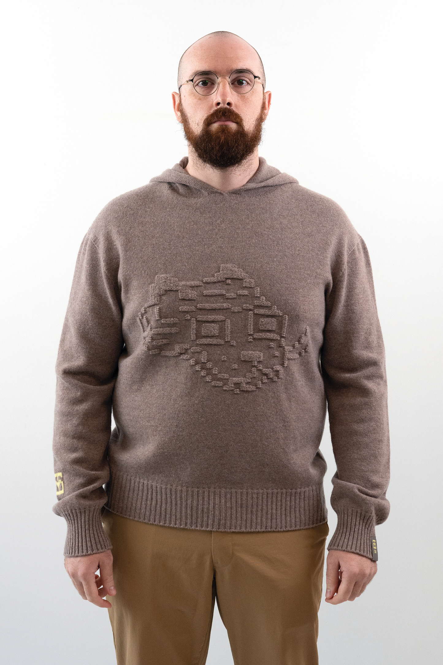 Embossed Tigerbob Hoodie // Pigeon