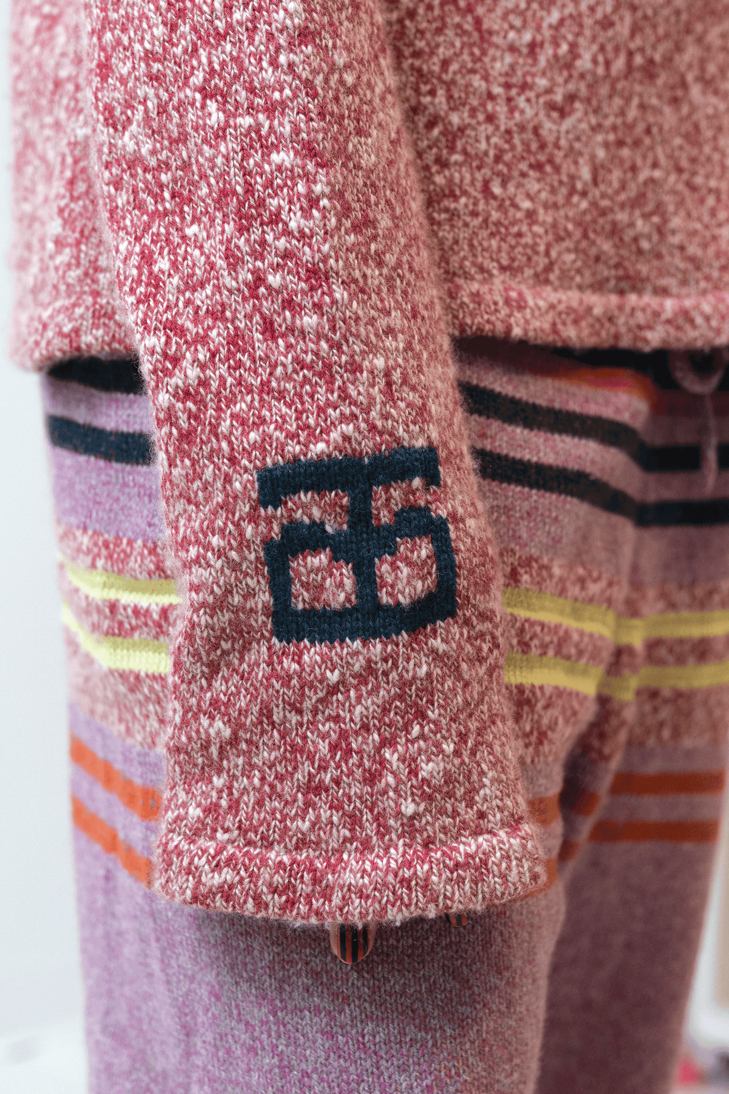 Ghost Tigerbob Red Marled Crewneck // Handmade