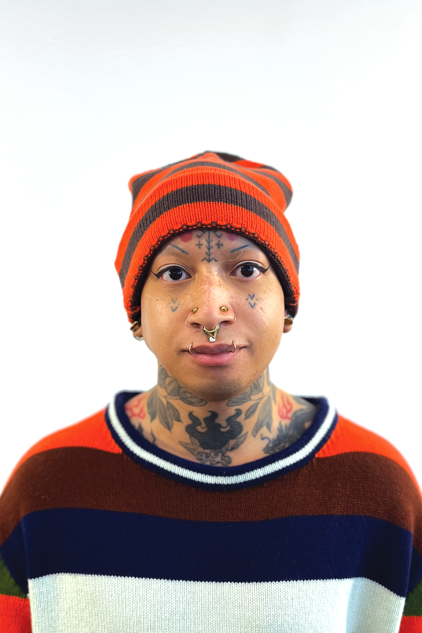 Striped Beanie // Handmade