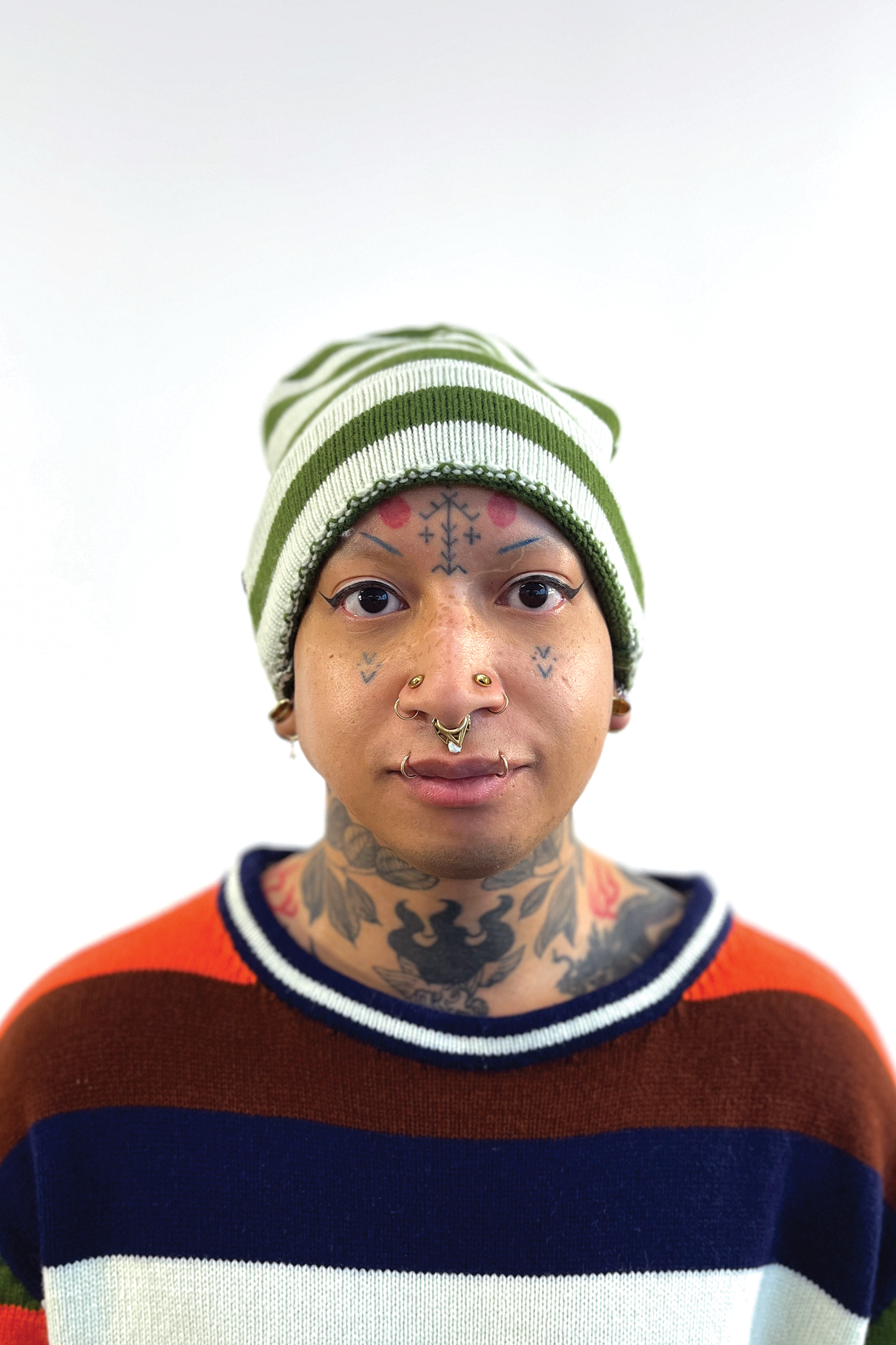 Striped Beanie // Handmade