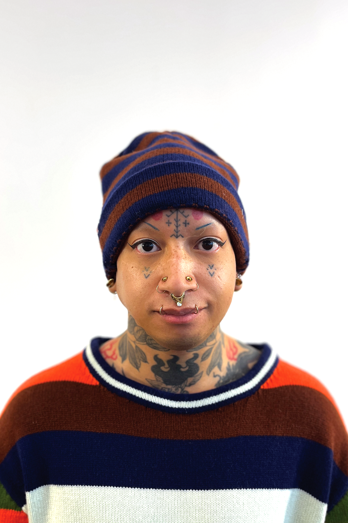 Striped Beanie // Handmade