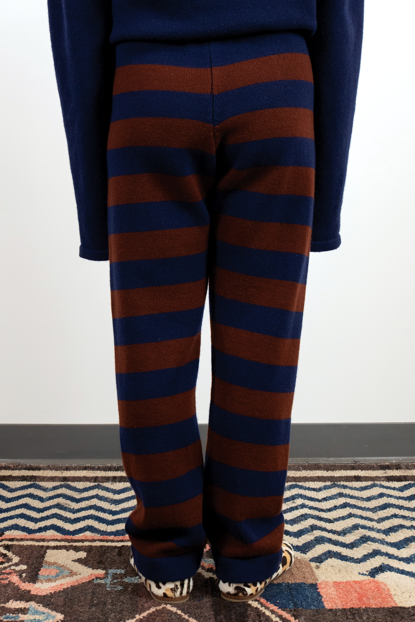 Striped Straight Leg Pants // Handmade