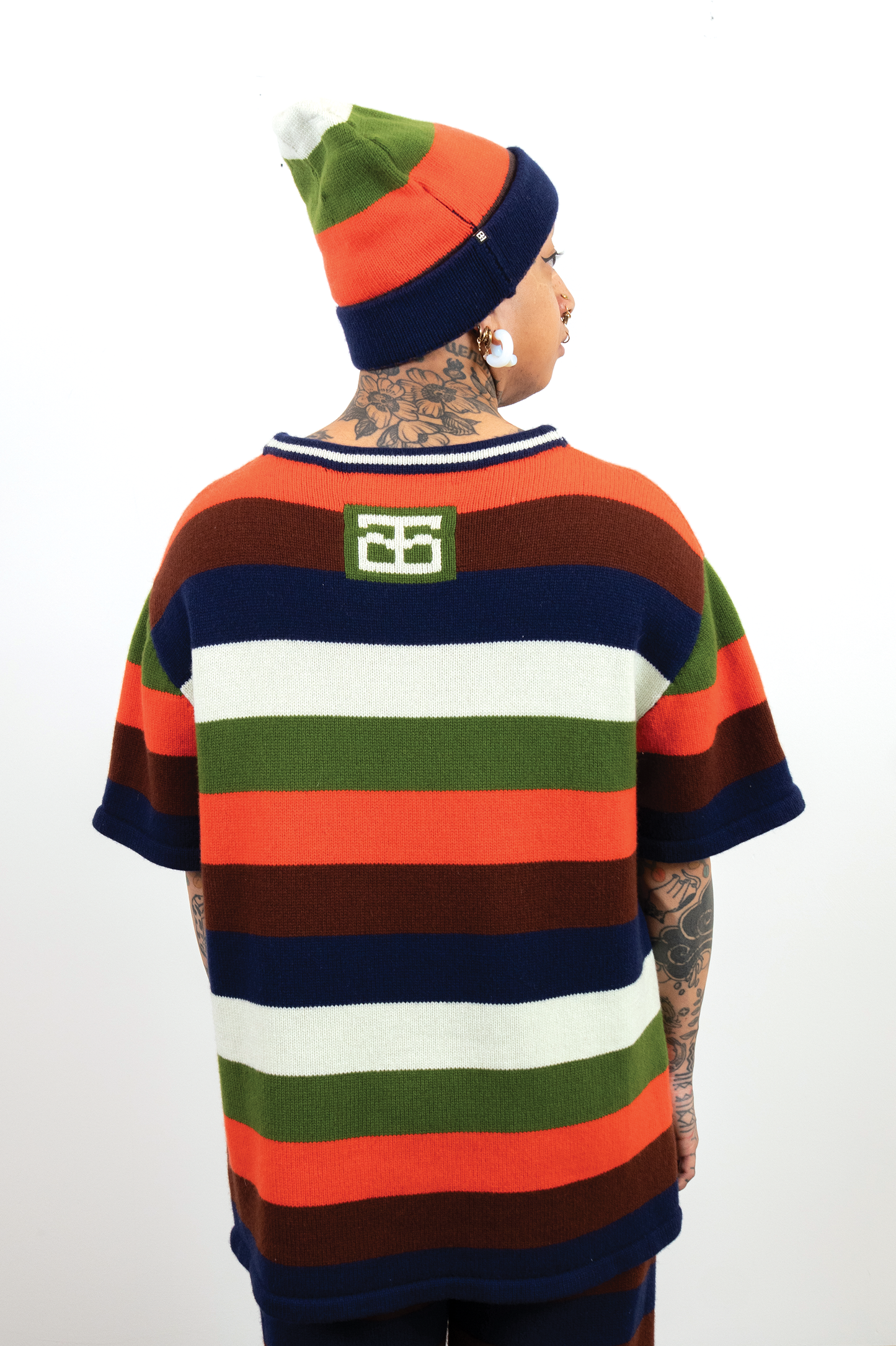 Sunset Striped Tshirt // Handmade