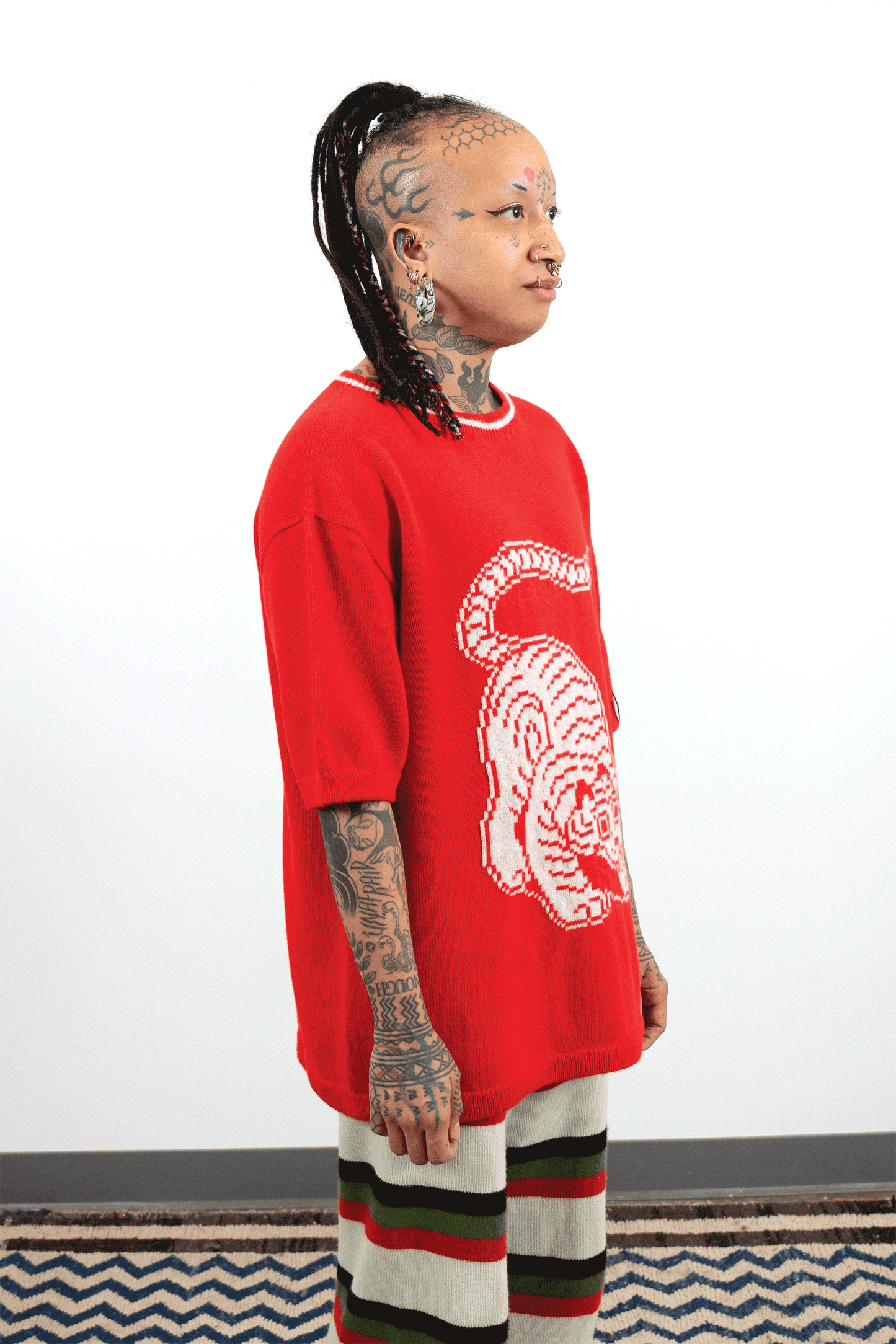 Pounce Tshirt // Fire/Silver