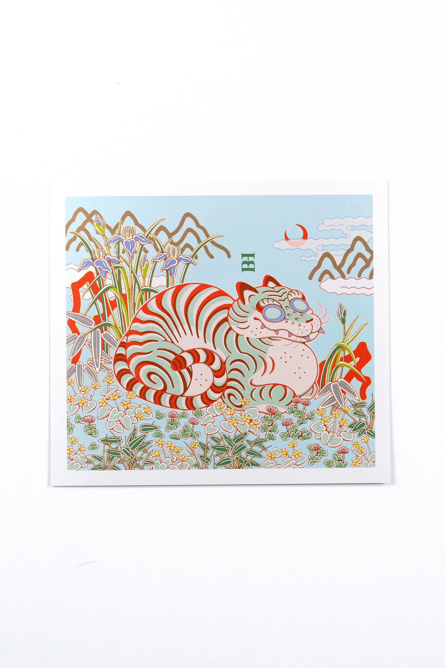 Tigerbob Art Print // Laser Tiger