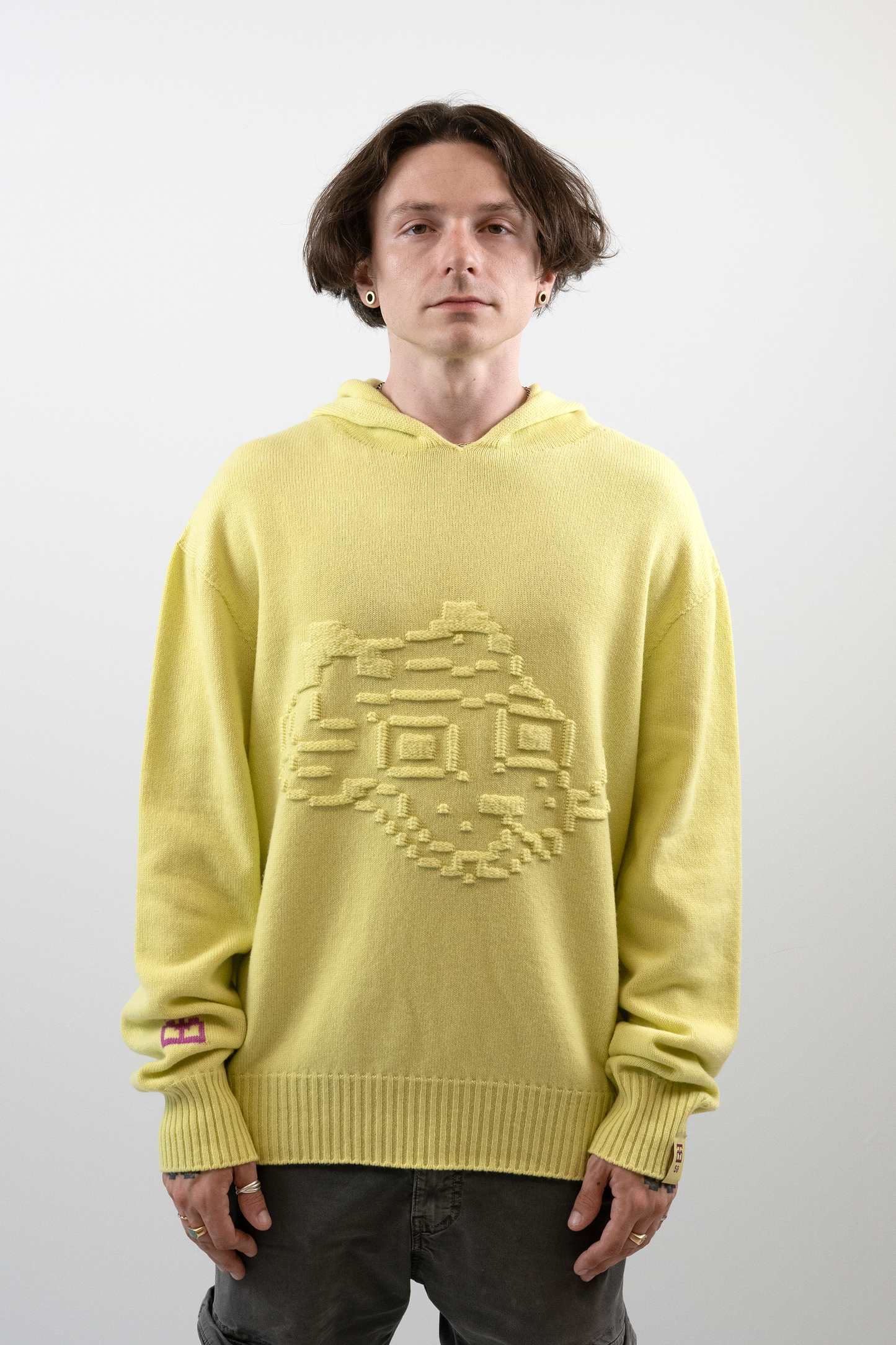 Embossed Tigerbob Hoodie // Pollen