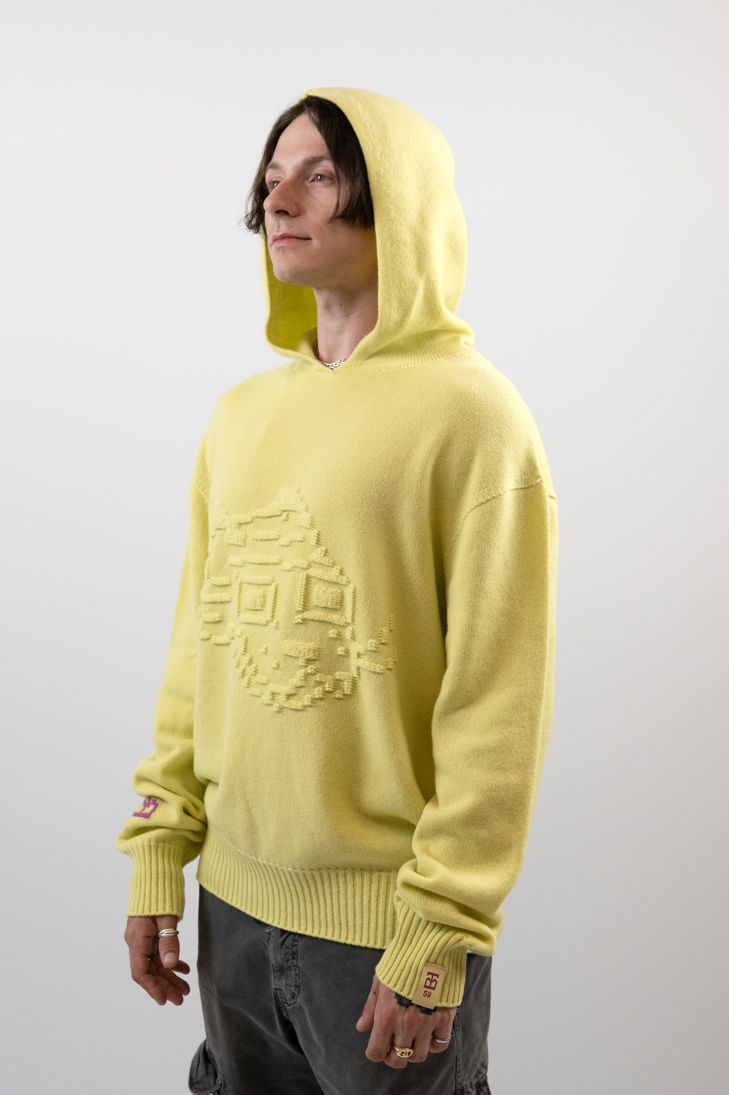 Embossed Tigerbob Hoodie // Pollen
