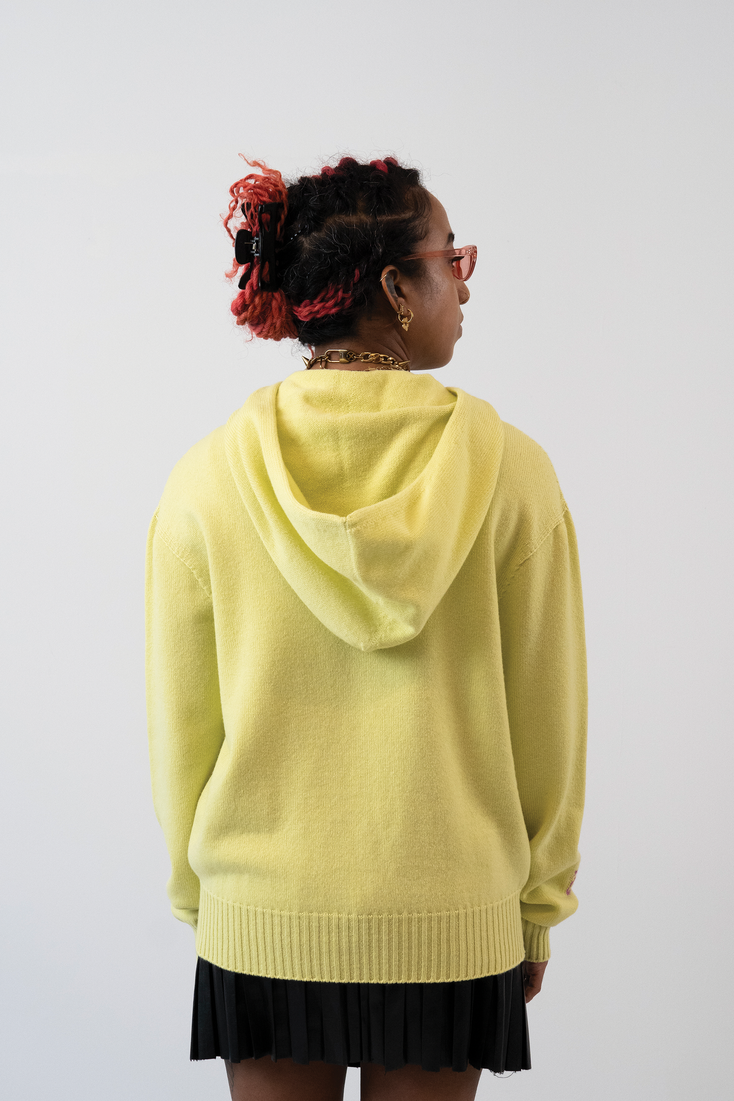 Embossed Tigerbob Hoodie // Pollen