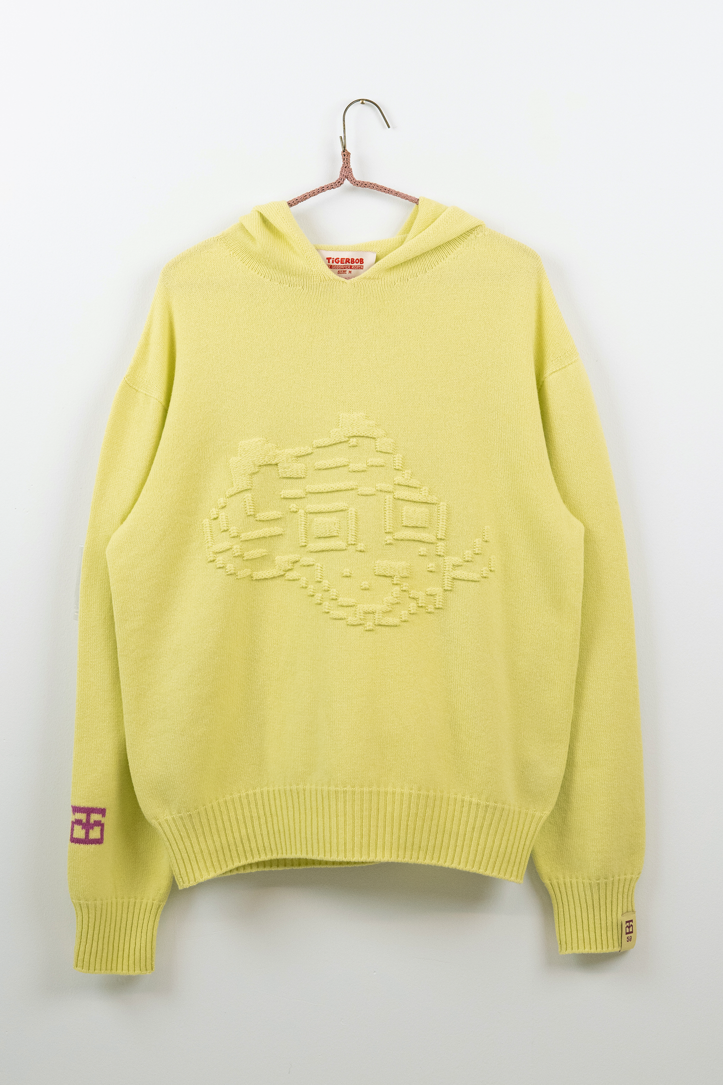 Embossed Tigerbob Hoodie // Pollen