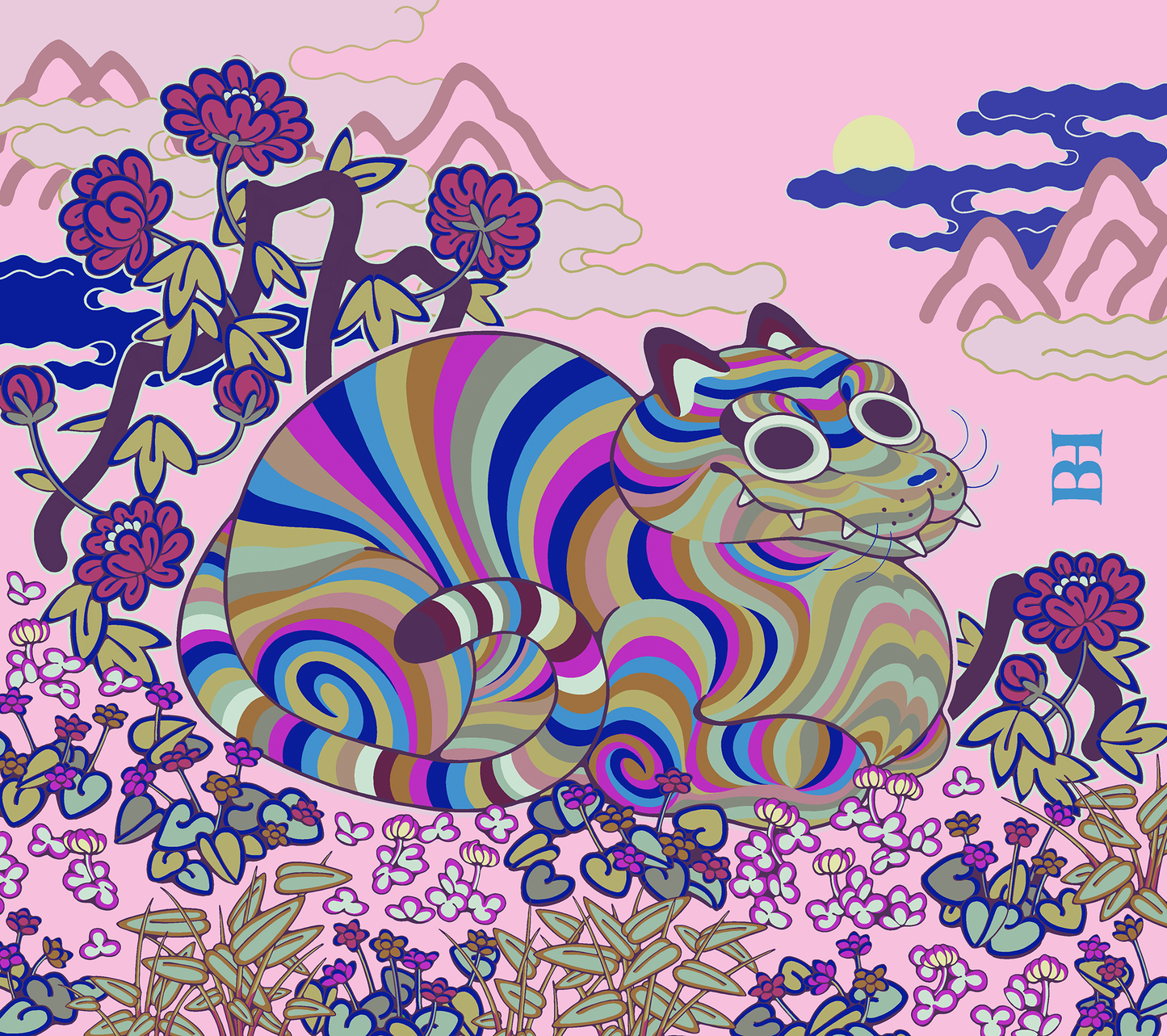 Tigerbob Art Print // Variegated Tiger
