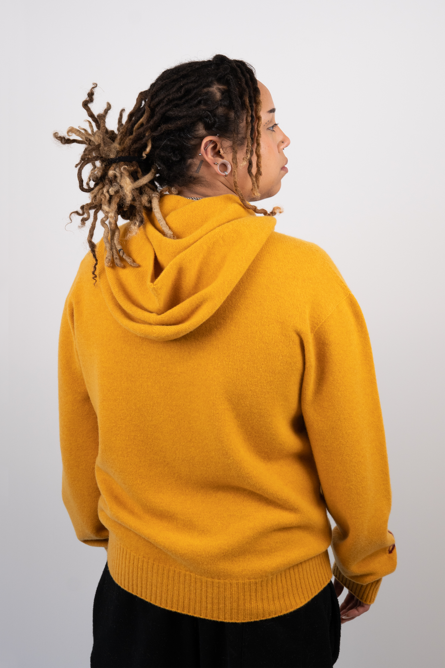 Embossed Tigerbob Hoodie // Ochre
