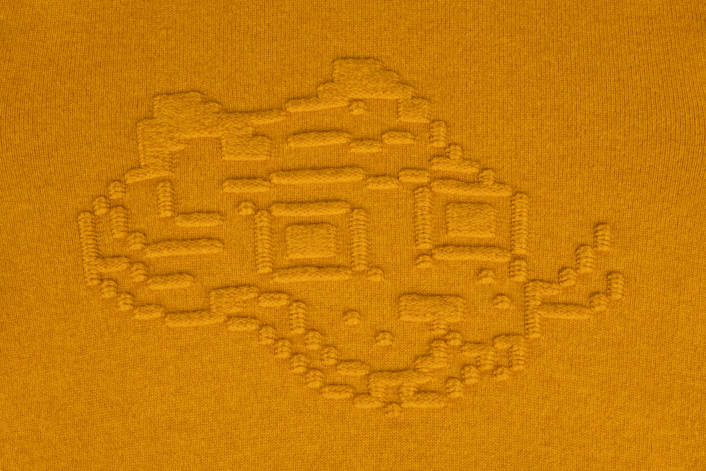 Embossed Tigerbob Hoodie // Ochre