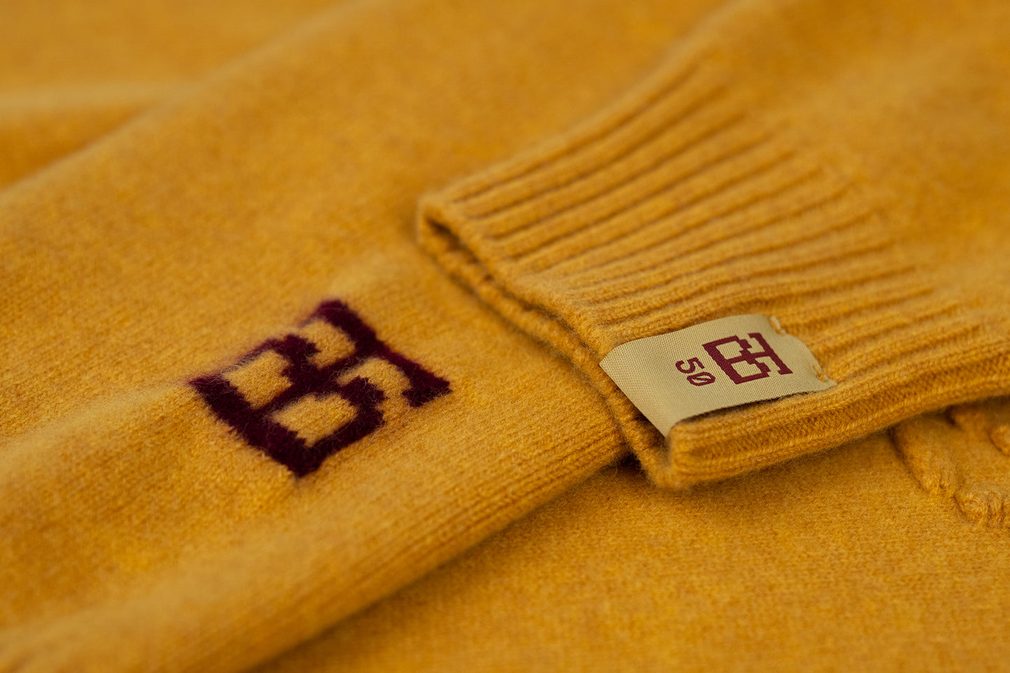 Embossed Tigerbob Hoodie // Ochre