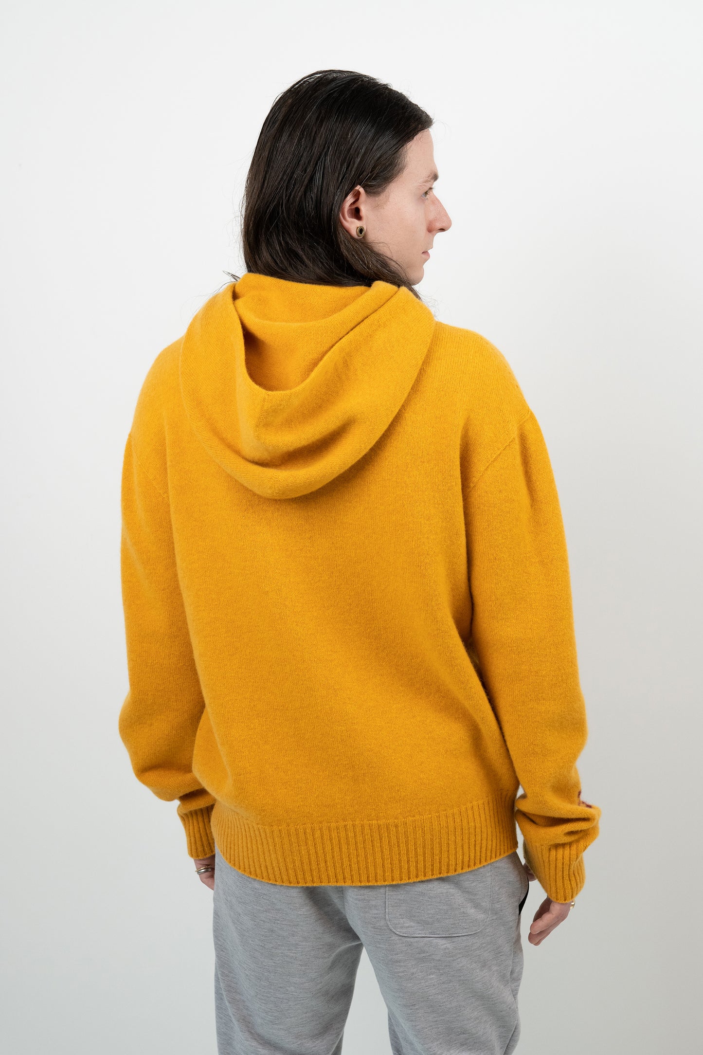 Embossed Tigerbob Hoodie // Ochre