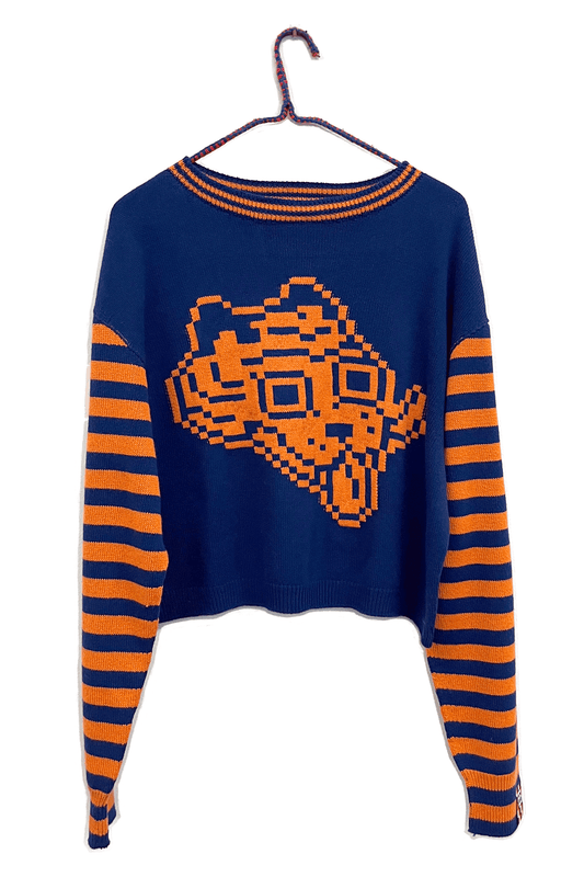 Tigerbob Cropped Sweater // Dusk/Lantern