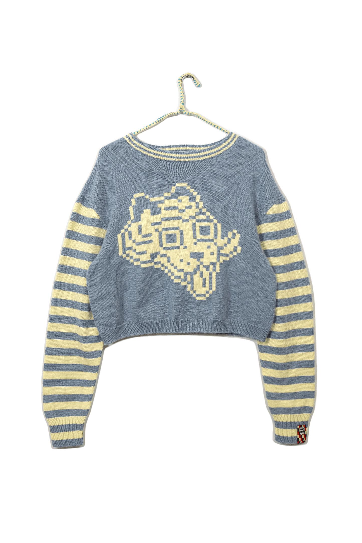 Tigerbob Cropped Sweater // Cloud/Sun