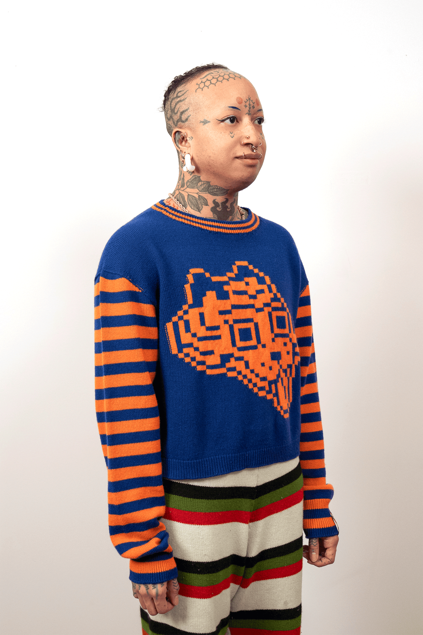 Tigerbob Cropped Sweater // Dusk/Lantern