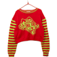 Tigerbob Cropped Sweater // Fire/Lime