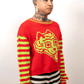 Tigerbob Cropped Sweater // Fire/Lime