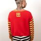 Tigerbob Cropped Sweater // Fire/Lime