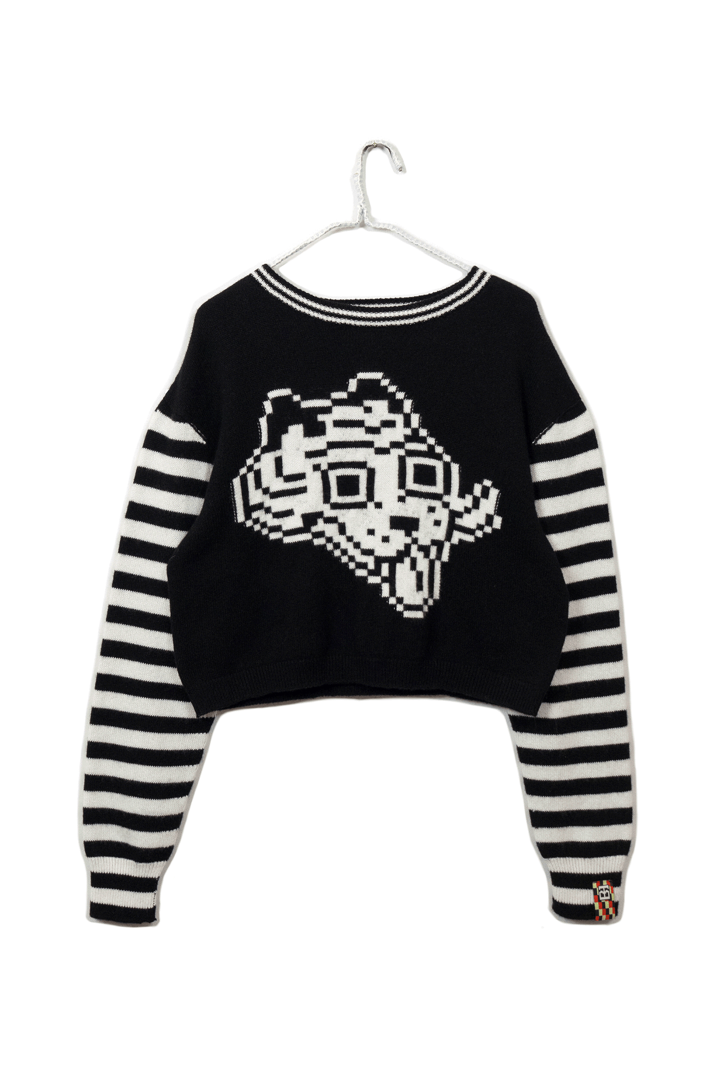 Tigerbob Cropped Sweater // Ink/Paper