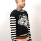 Tigerbob Cropped Sweater // Ink/Paper