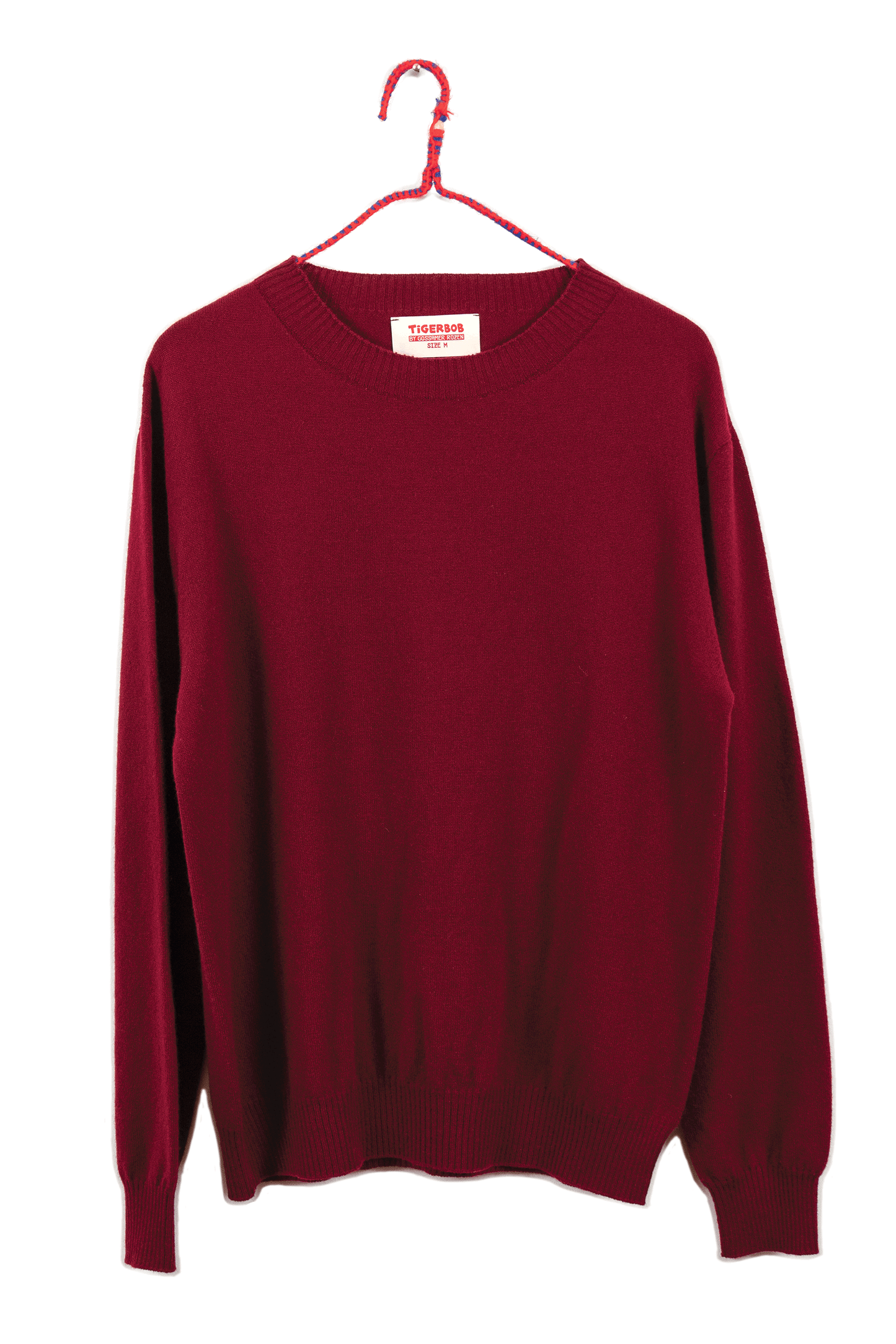 Monogram Crewneck // Burgundy/Ochre