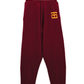 Monogram Joggers // Burgundy/Ochre