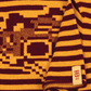 Super Striped - Jacquard Tigerbob Cropped Tshirt // Burgundy/Ochre