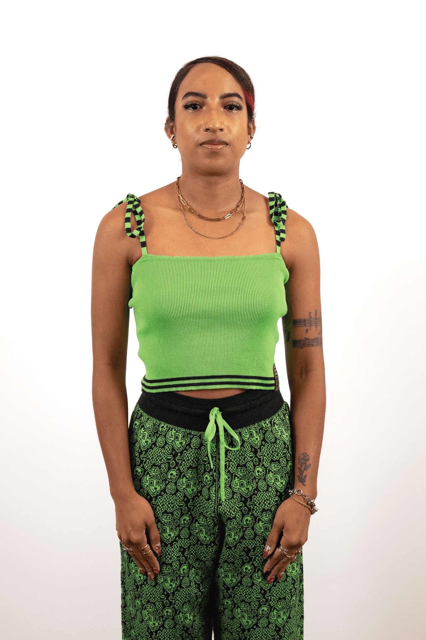 Strappy Tube Top // Clover/Soot