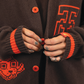 Jacquard Varsity Cardigan // Dormant/Gourd