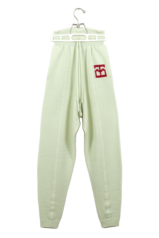 Monogram Joggers // Frost/Bean