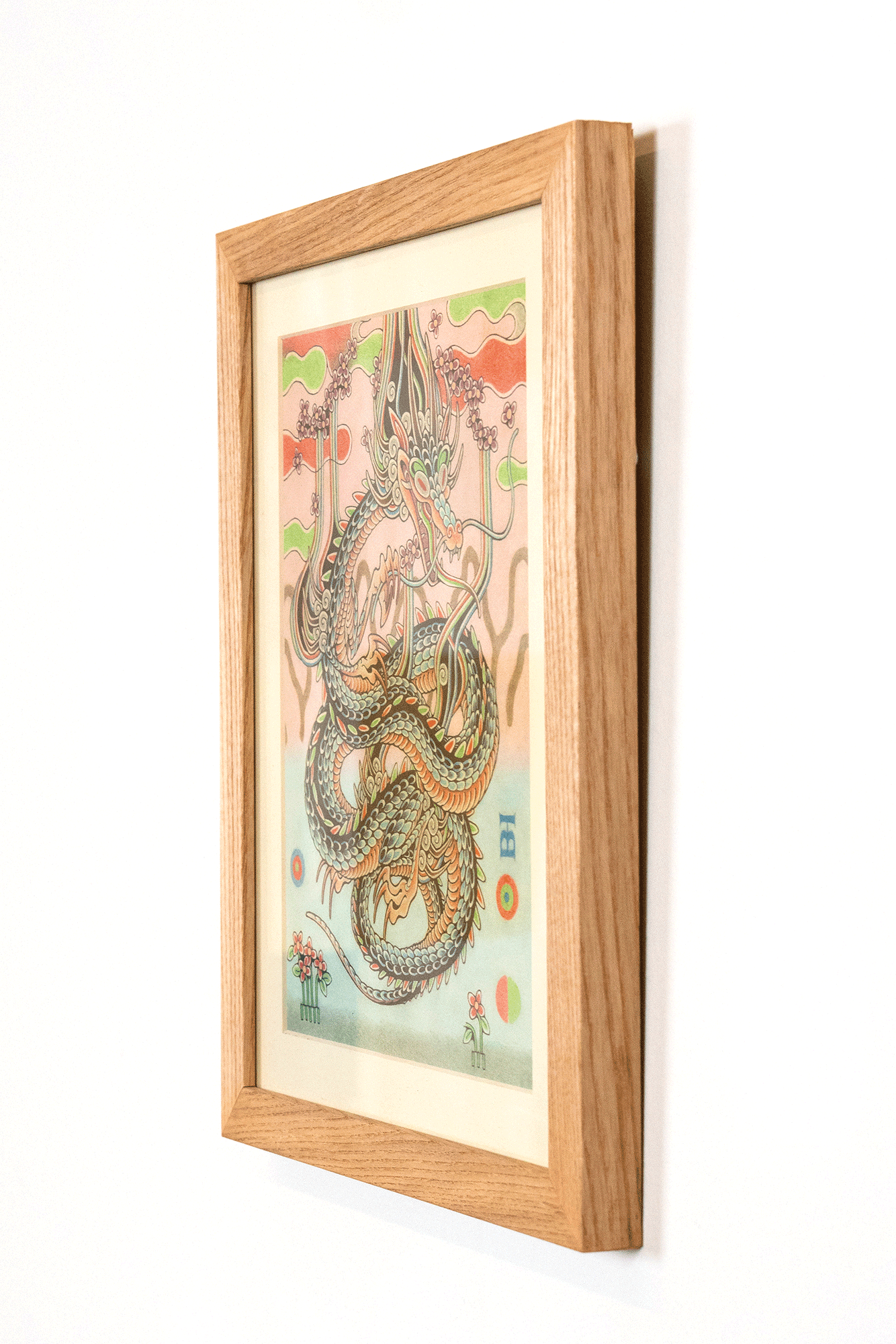 Original Drawing // Dragon of the Elysian Garden (Framed)