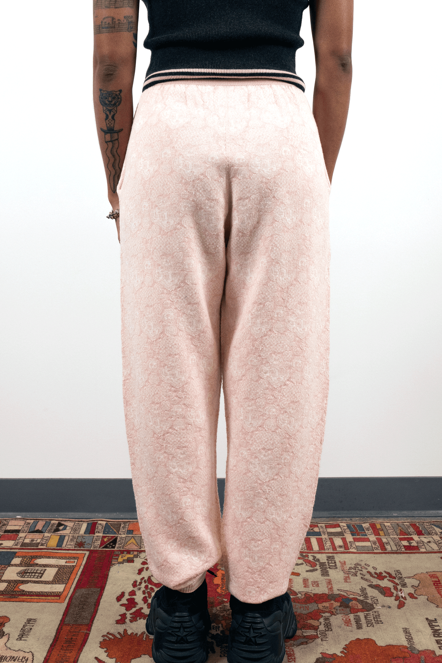 Jacquard Tigerbob Lounge Pants // Momo/Eggshell