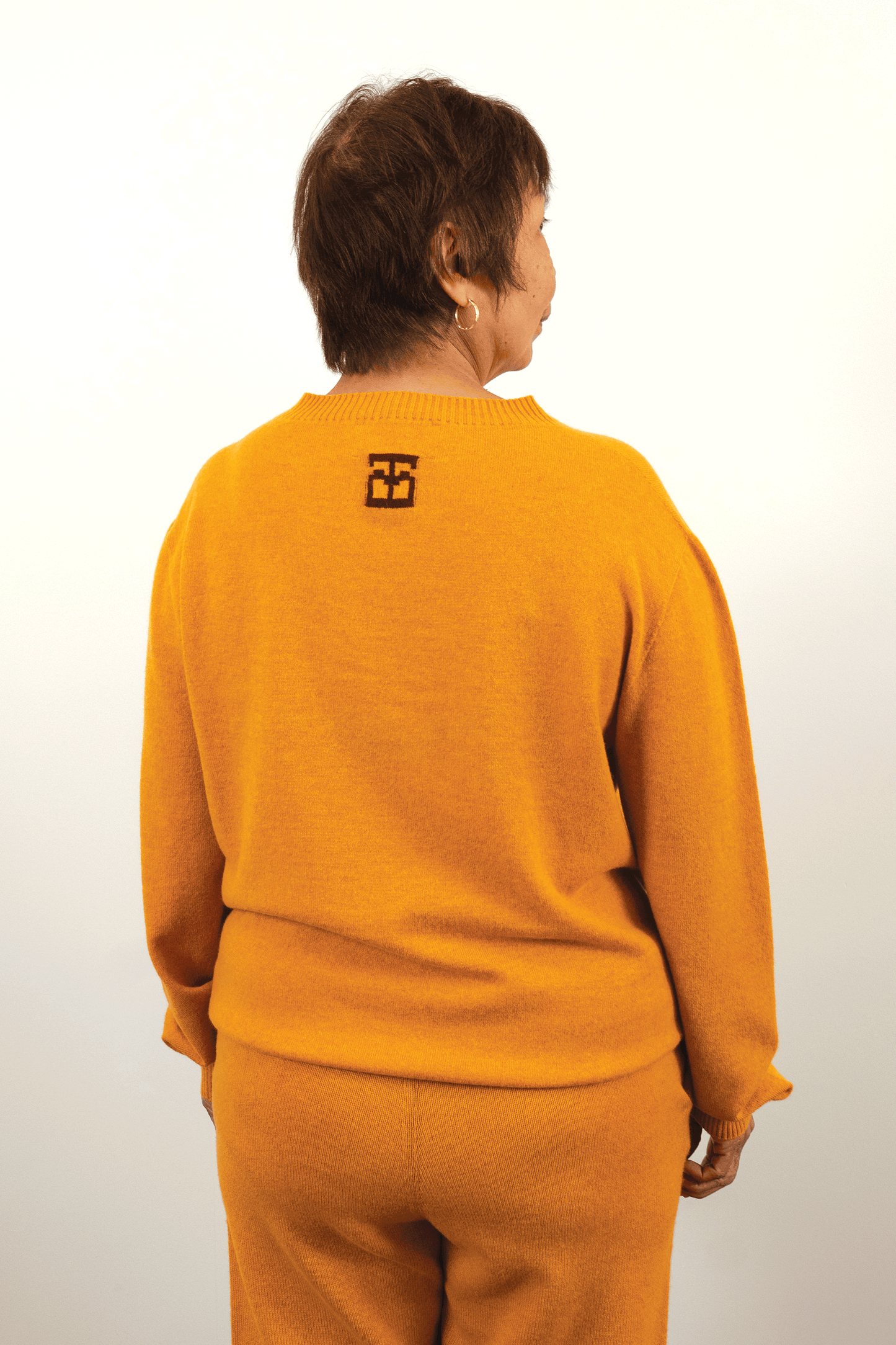 Monogram Crewneck // Ochre/Burgundy