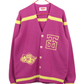 Jacquard Varsity Cardigan // Orchid/Pollen