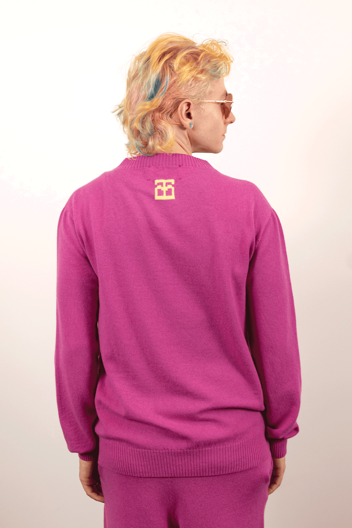 Monogram Crewneck // Orchid/Pollen