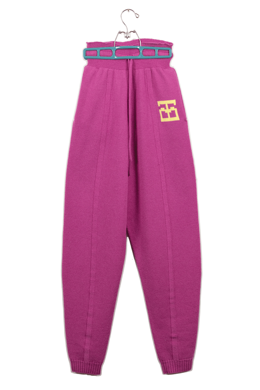 Monogram Joggers // Orchid/Pollen