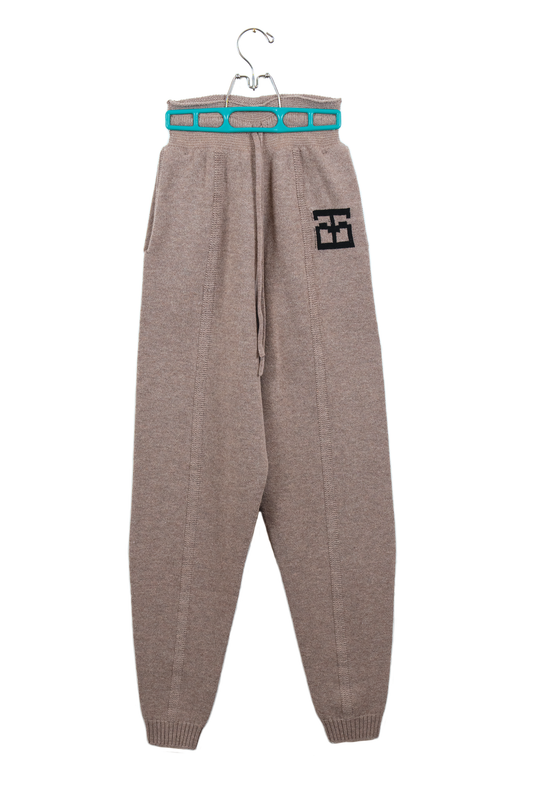 Monogram Joggers // Pigeon/Black