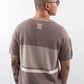 Intarsia Knit Boxy Tshirt // Pigeon/Frost