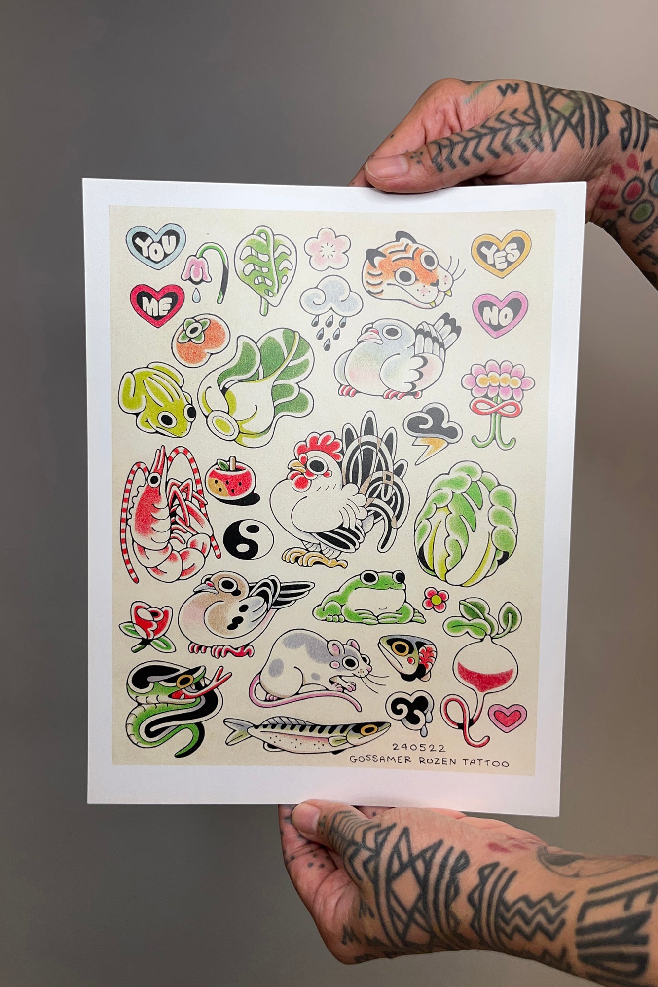 Tattoo Flash Art Print // 240522