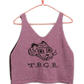 Purple/Brown Cropped Sleeveless Tigerbob Jersey // OOAK