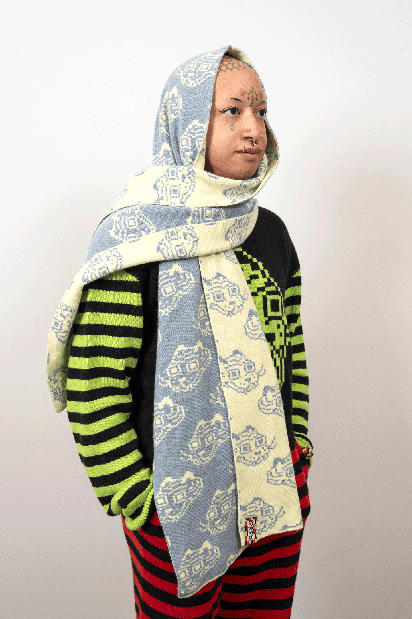 Tigerbob Reversible Scarf // Cloud/Sun