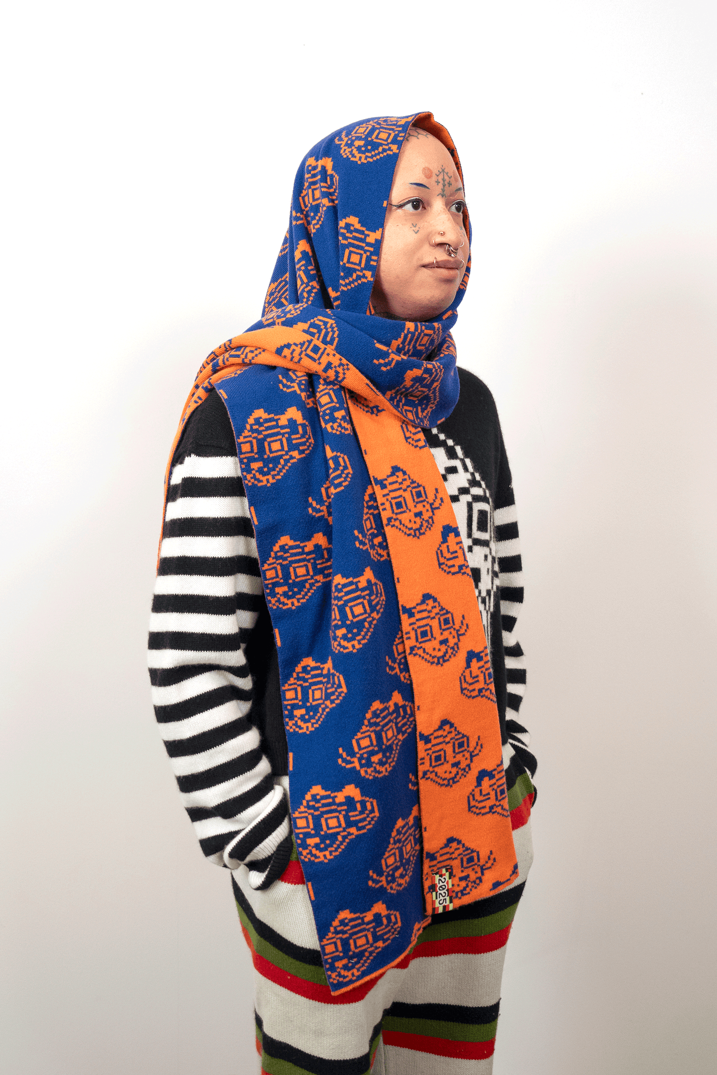Tigerbob Reversible Scarf // Dusk/Lantern