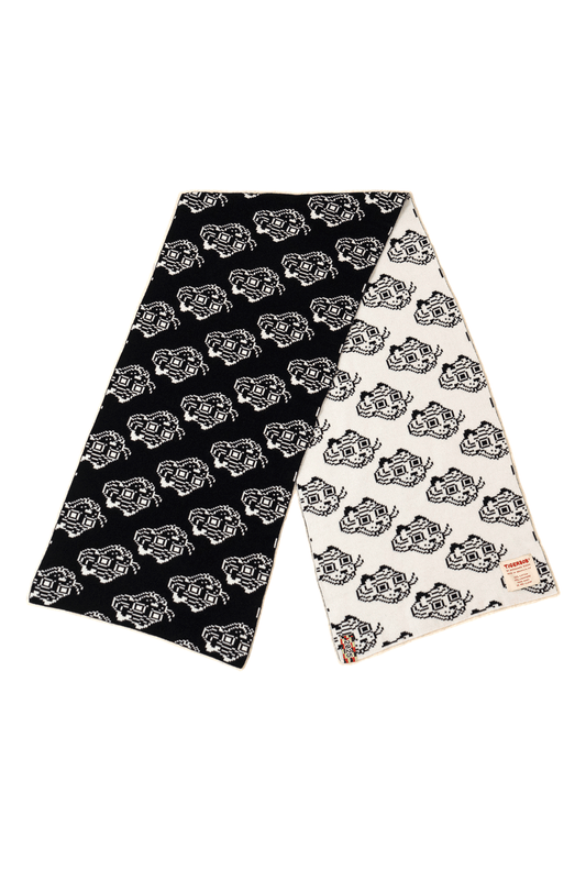 Tigerbob Reversible Scarf // Ink/Paper