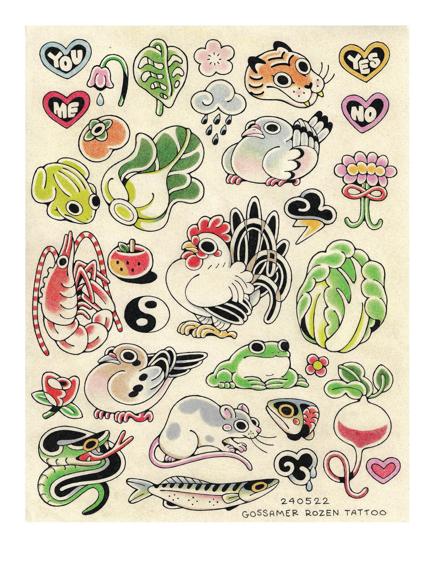 PREORDER - Tattoo Flash Art Print // 240522